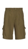 Kappy Design Ripstop Cargo Shorts In Green