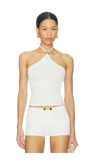 Kapri Dekota Halter Top In White