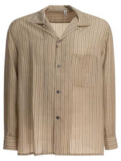 Kaptain Sunshine Beige Cupro Shirt In Neutral