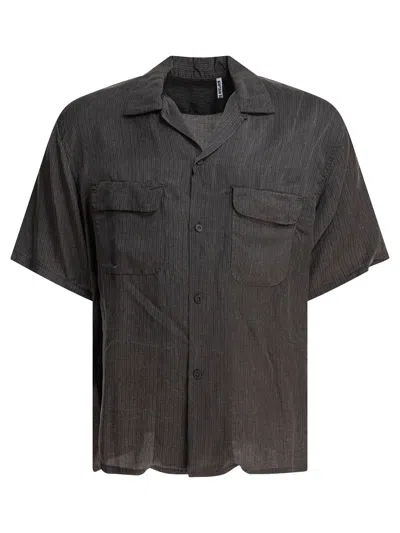 Kaptain Sunshine Black Cupro Shirt