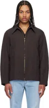 Kaptain Sunshine Black Fly Blouson Jacket In Ink Black
