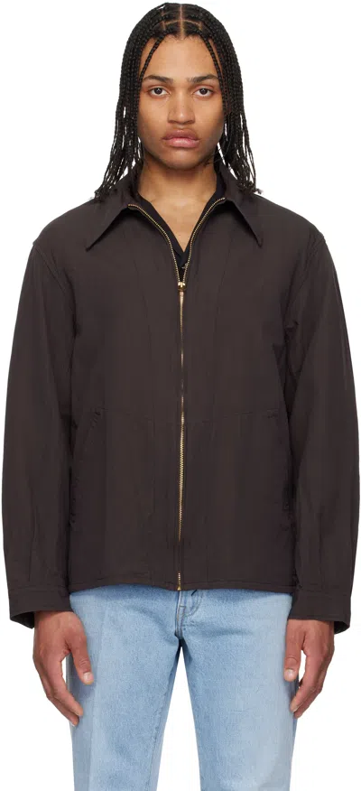 Kaptain Sunshine Black Fly Blouson Jacket In Ink Black