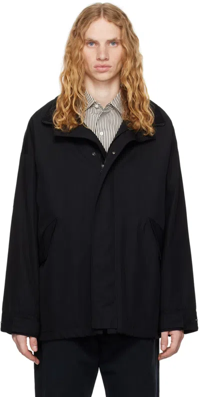 Kaptain Sunshine Black Short Mil Coat