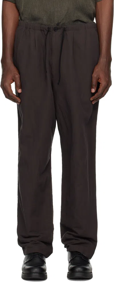 Kaptain Sunshine Black Walk Easy Trousers In Grey