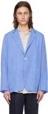 Kaptain Sunshine Blue Take Easy Blazer In Blue