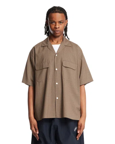 Kaptain Sunshine Brown Wool Shirt In Gray