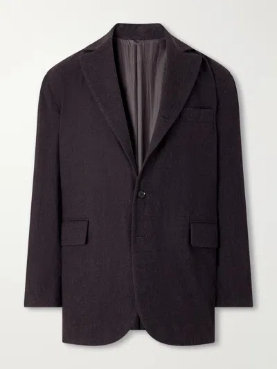Kaptain Sunshine Brushed-wool Suit Jacket In Brown
