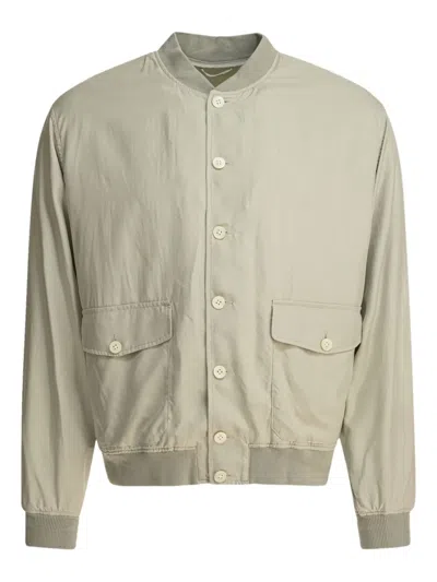 KAPTAIN SUNSHINE BUTTON-FASTENING BOMBER JACKET