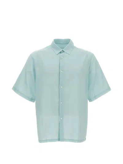 Kaptain Sunshine Button-down Short-sleeve Shirt In Green