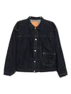 Kaptain Sunshine Cotton Denim Jacket In Blue