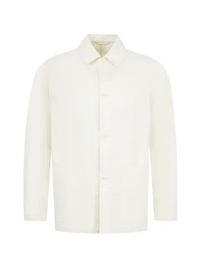 Kaptain Sunshine Cotton Shirt Jacket In Neutral