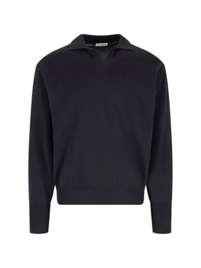 Kaptain Sunshine Cotton Sweater In Blue