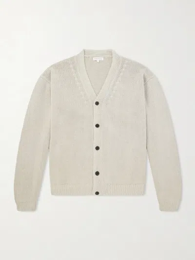 Kaptain Sunshine Cotton-blend Cardigan In Neutral