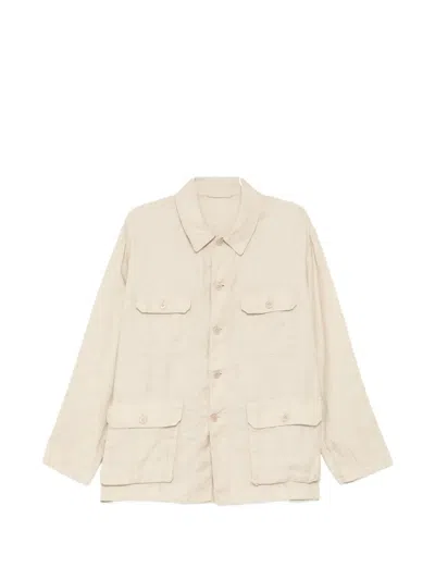 Kaptain Sunshine Flap Pockets Jacket In White