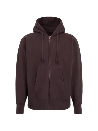 Kaptain Sunshine Front Zip-fastening Hoodie In Burgundy
