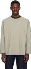 Kaptain Sunshine Gray Hard Twisted Stripe Jersey T-shirt In Ink Black Pin Stripe
