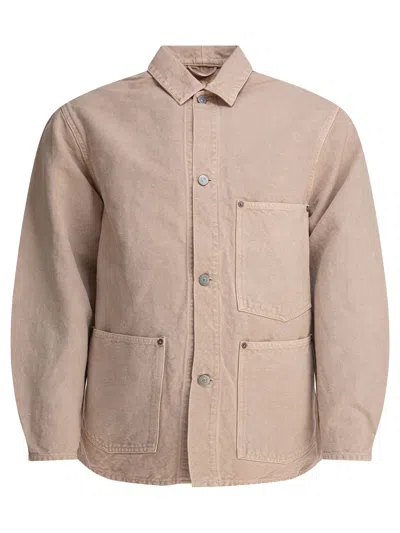 KAPTAIN SUNSHINE HEMP BLEND OVERSHIRT JACKET JACKETS AND COATS BEIGE