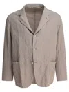 Kaptain Sunshine Versatile Cotton-linen Blend Jacket In Brown