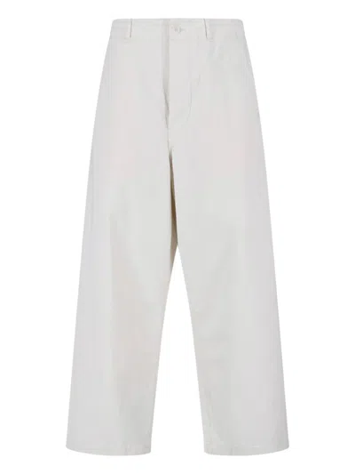 Kaptain Sunshine Kaptain-style 100% Cotton Trousers For Men In White