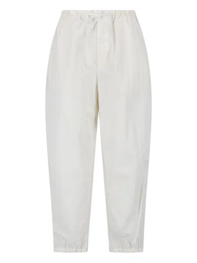 Kaptain Sunshine Kaptain-style Cotton-nylon Trousers For Men In White