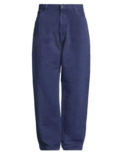 Kaptain Sunshine Man Pants Blue Size 34 Cotton, Hemp