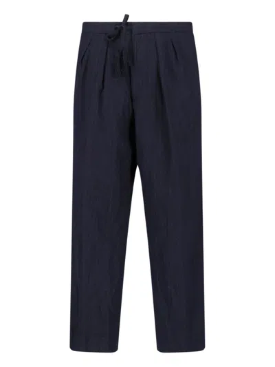 Kaptain Sunshine Tailored Wool Trousers In Blau