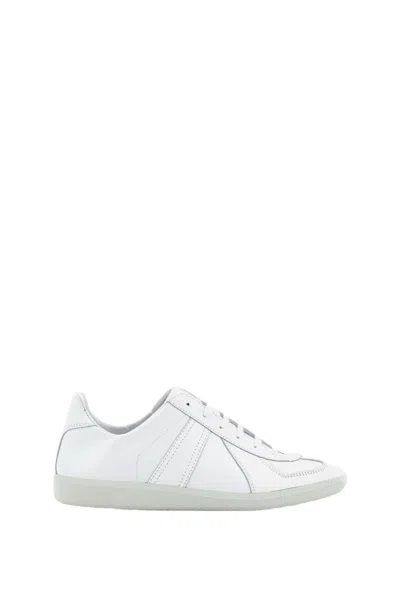 Kaptain Sunshine Minimalist Unlined Ks Trainer Leather Sneakers In White