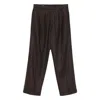 Kaptain Sunshine 2pleats Pinstripe-cuffed Trousers In Brown