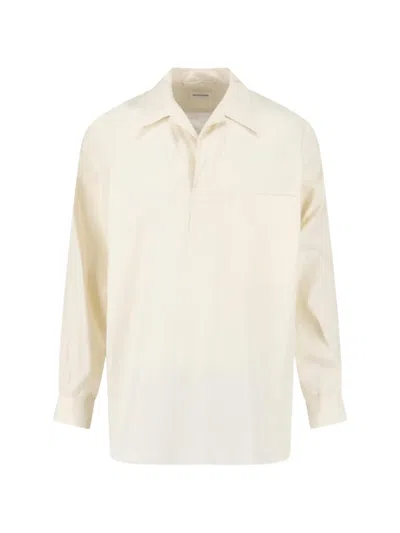 Kaptain Sunshine Patch-pocket Shirt In Neutral