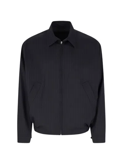 Kaptain Sunshine Pinstriped Jacket In Black
