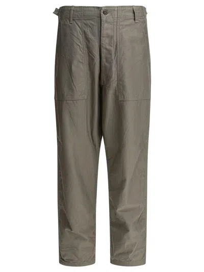 Kaptain Sunshine Relaxed Olive Trousers In Green