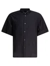 Kaptain Sunshine Short-sleeve Button-down Shirt In Black
