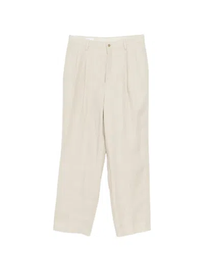 Kaptain Sunshine Shoecut Slacks Trousers In White