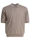 Kaptain Sunshine Short-sleeved Cotton Polo Knitwear In Neutral