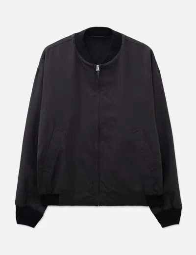 Kaptain Sunshine Silk Bomber Jacket In Black