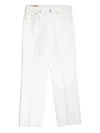 Kaptain Sunshine White Skate Shoecut Jeans In White