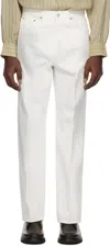 Kaptain Sunshine White Skate Shoecut Jeans In White One Wash