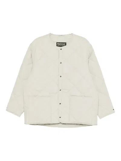 Kaptain Sunshine X Barbour Quilted Jacket In White
