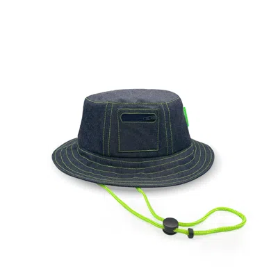 Kapture Men's Blue Side Pocket Denim Hat