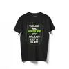 Kapture Men's Would You  It Printed Tee- Black In Black