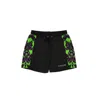 Kapture Men's Neo City Camo Shorts - Green In Green