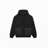 Kapture Unisex Travel Logo-print Pocket Hoodie - Black In Black