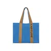 Kapture Women's Blue / Brown Kix Tote Bag - Blue/light Brown In Blue/brown