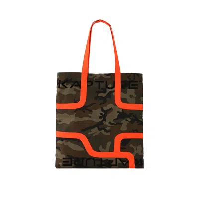 Kapture Women's Green / Yellow / Orange Nue Tote Bag - Camouflage In Green/yellow/orange