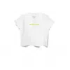 Kapture Women's Mind Your Space Crop Top - White In White