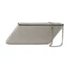 Kara Parallelogram Bag  White Brass In Silver