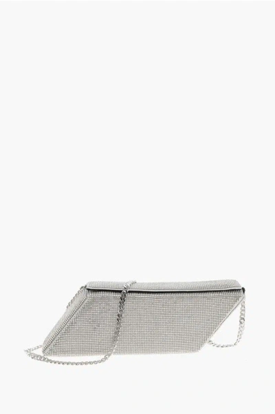 Kara All-over Rhinestone Square Bag
