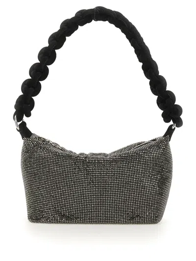 Kara Chainmail-effect Shoulder Bag In Charcoal