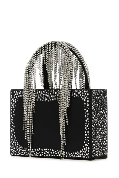 Kara Black Nappa Leather Handbag In Blackwhite