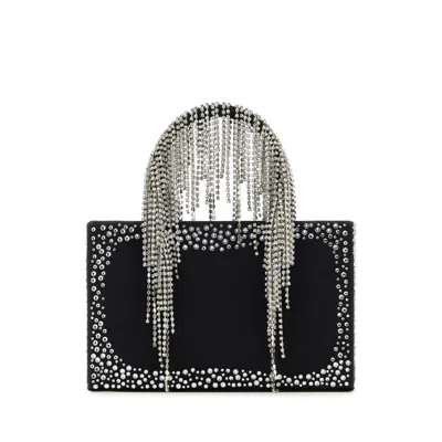 Kara Black Nappa Leather Handbag In Multi